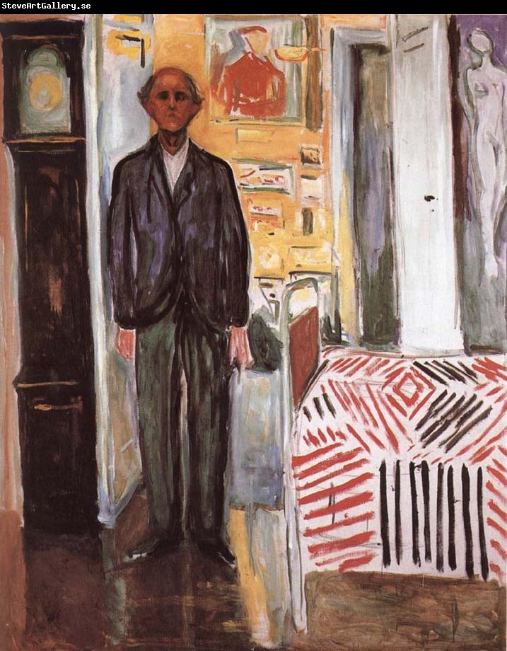 Edvard Munch The Figure Between clock and bed